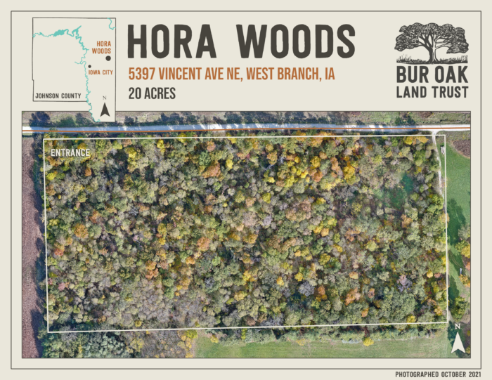 Hora Woods map