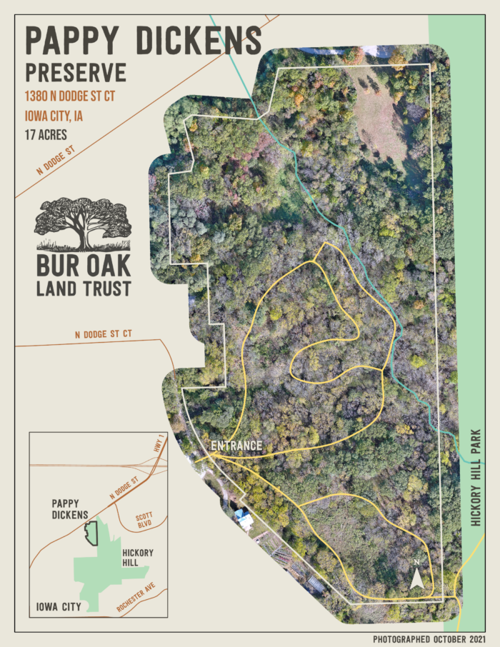 Pappy Dickens Preserve map